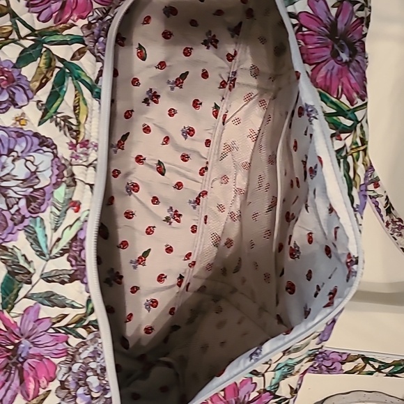 Vera Bradley Large Travel Duffel, Lavender Meadow, NWT - Picture 11 of 16